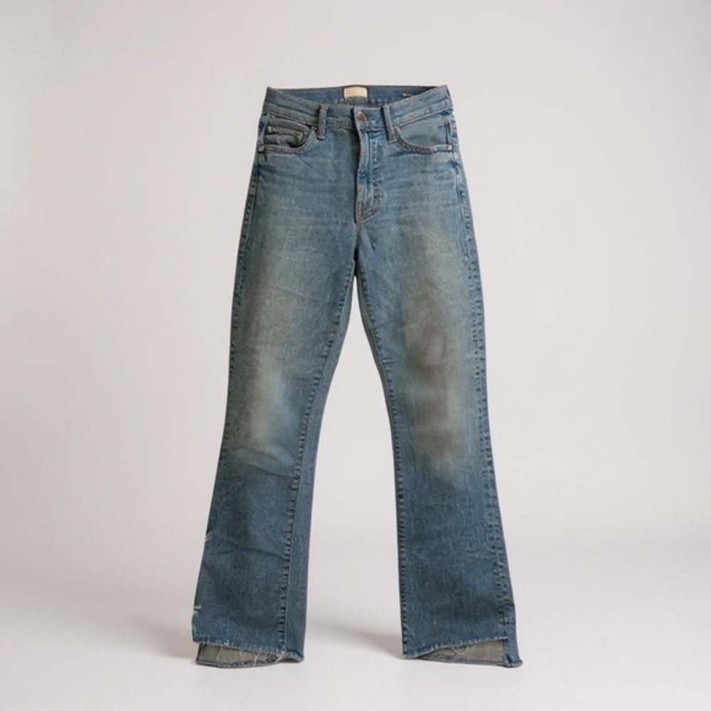 Mother Insider High Rise Step Fray Hem Fresh Catch Jeans